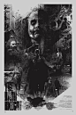 #海报# 克里斯托弗·诺兰[蝙蝠侠]三部曲艺术海报(设计师：Krzysztof Domaradzki) ​​​​
