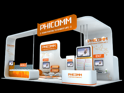 PHICOMM展台展示展览展览模型
