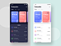 Wallet App exploration ( Light & dark screen) single page expenses money app concept concept app mastercard visa card ecard ewallet wallet app transaction color design ios app app design ux app exploration minimal ui