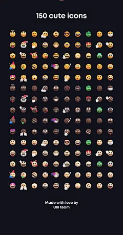 时尚趣味潮流创意3D卡通emoji笑脸表情包png免抠icon图标设计素材 Smilies 3D Emoji Pack