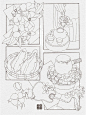 分镜插画 | 围炉煮茶（线稿） - 小红书