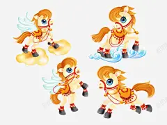 卡通马形象 创意素材