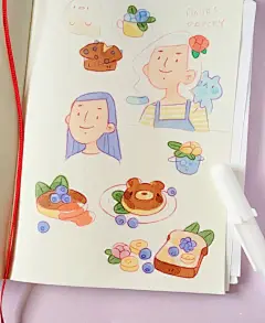 插画欣赏 | 看到可爱的事物可能会做可爱的梦喔 : 西班牙插画师olguioo作者喜欢先用彩铅描边，再用马克笔进行上色。看到这么萌的小插画，真的超级治愈呀！