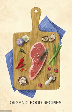 美食餐具美味火锅熟食插画