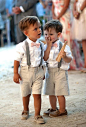 And then there is the ring bearer, how adorable are these boys! #ringbearer #wedding #stylish | http://bestromanticweddings.blogspot.com