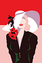 Marilyn Monroe Vintage Fashion Illustration by Cindy Rose Studio