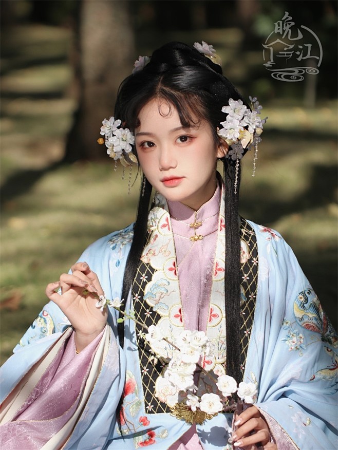 紫色樱花 热缩花簪汉服头饰u型发簪步摇古风发饰发钗簪子盘发日常-淘宝网-花瓣网