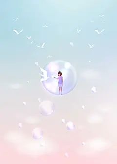 人物场景2D城市幻想创意手绘UI唯美插画合集AI矢量分层EPS素材