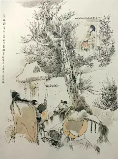 戴敦邦绘 《金瓶梅》全本中的40幅。