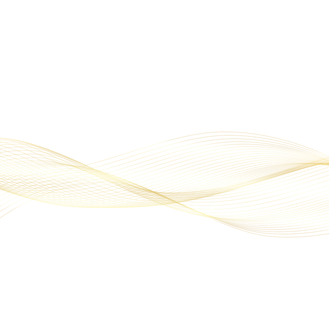 金色漂浮线条装饰