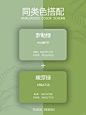 配色分享｜同类色双色配色 - 小红书