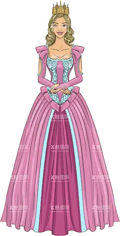 公主   - 源文件下载【酷图网】公主,童话,卡通,手绘,插图,卡通人物,童话人物,小公主