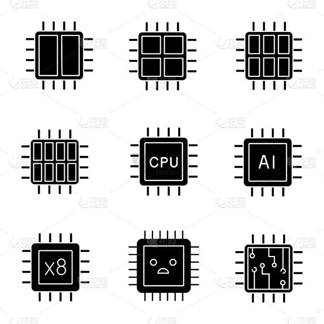 Processors icons素材-花瓣网