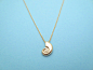Ariel, Voice, Seashell, Gold, Necklace, Ariel voice, Shell, Necklace, Birthday, Lovers, Best friends, Sister, Gift, Jewelry