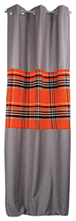 Curtain Panel James Orange transitional-curtains