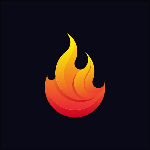 火焰logo标志矢量图素材