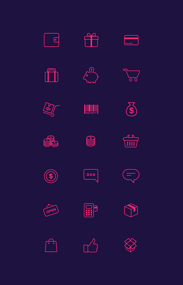 21 E-Commerce Icons ...