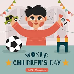 卡通可爱儿童节日男孩女孩游乐园玩耍庆祝插画海报展板ai设计素材-淘宝网