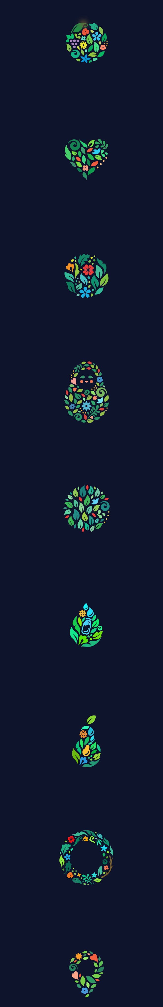 植物LOGO 化妆品LOGO LOGO设...