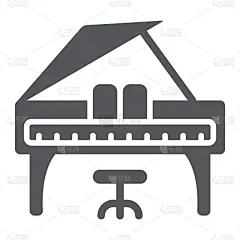 音乐,符号,钢琴师,计算机图标,钢琴键,噪声,分离着色,轮廓,白色,概念