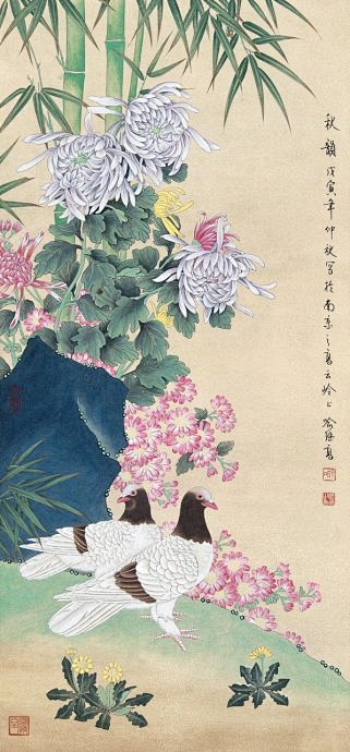 [转载]国画大师俞继高工笔花鸟作品鉴赏（...