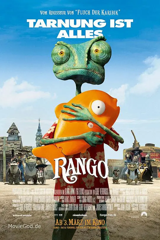 兰戈 Rango 海报-花瓣网