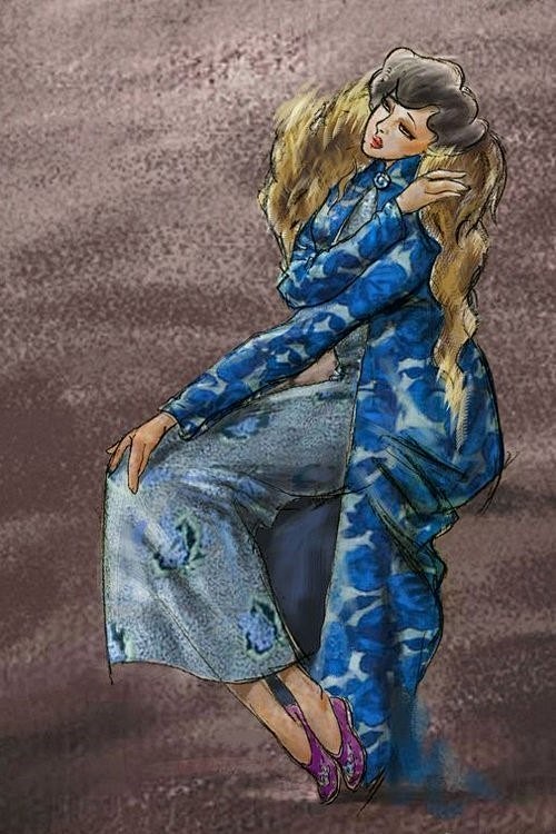 金陵十三钗人物手绘_绘画_新浪轻博客