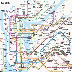 世界各大城市地铁线路图标准化绘制