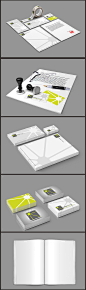 VI素材智能贴图提案 名片设计 包装 VIS提案 设计 贴图 样机 贴贴纸 印章 画册 书籍空白画册  