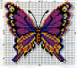 Butterfly -- perler beads: 