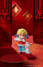 玉兔迎春