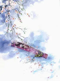 手绘水墨花朵插画jpg背景图_新图网 https://ixintu.com 水墨 花朵 插画