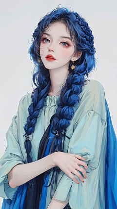 流光溢彩的世界采集到插画（女生）