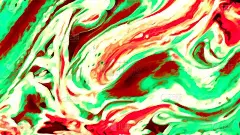 3d渲染曲线动态流体液体壁纸。淡蜡笔冷颜色彩色漩涡梯度网格。明亮的粉红色，表面光滑，充满活力。模糊水