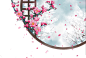 中国风雪中红梅