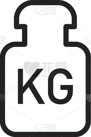 kilogram icon flat style isolated on white素材-花瓣网