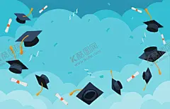毕业背景 【酷图网】毕业背景,结业季,结业,博士,毕业海报,毕业季,学士帽,学士帽背景,抛起的学士帽,扔起的学士帽,素材,元素,插画,插图,矢量,ai,背景,海报素材,手绘,卡通,毕业素材,中学毕业,毕业帽,放飞梦想,毕业典礼,毕业,毕业展板,我们毕业啦,青春,青春不散场,毕业横幅,简约,动感,彩带,蓝色,天空,云