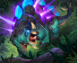 Rocky carapace, Arthur Gimaldinov : Illustration for the Hearthstone: "Journey to "Un'Goro"<br/>Blizzard Entertainment