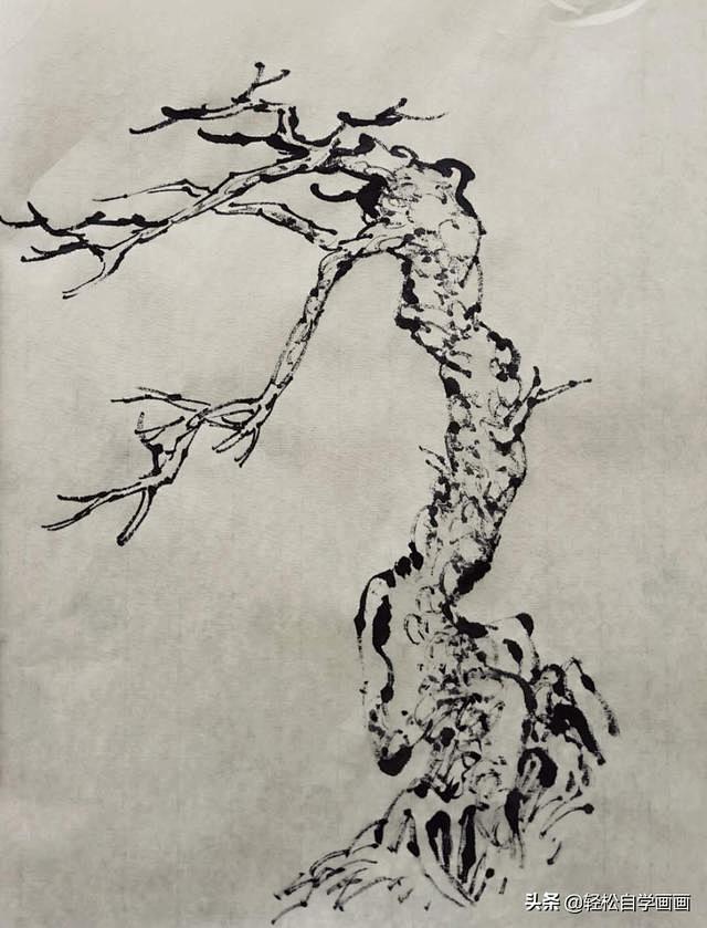国画松树最典型的三种画法你还记得吗会了这三种画松树全搞定
