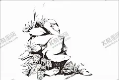 风景手绘 【酷图网】风景手绘,田园风光,田间,矢量素材,彩画,白描画,素描画,线条画,美工画,手描画,速写画,唯美插画设计,绘画艺术,中国画,古图古画,文学插画,商业插画,书画,草图,树林,森林,风景画,美丽风景,石头,行人,山路,手绘画
