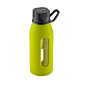 glass water bottle with cushioned sleeve, takeya.