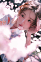 夜の桜の花 - 小红书