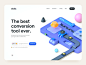 Stolz – 3D hero header concept factory design tool redshift c4d 3d animation animation conversion sketch figma 3d isometric isometric 3d illustration ux ui ux design web design minimal clean ui design