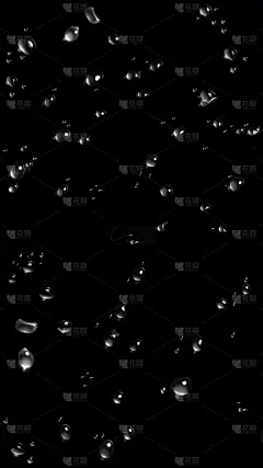 特效通用实景透明水珠玻璃元素素材