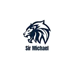 Black Silhouette Lion Element Men's Fashion Logo