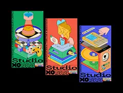 Studio XO 海报设计-古田路9号-品牌创意/版权保护平台