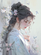 送行淡月微云