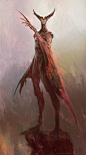 Devil, Orcitimor wannabedemonlord: “ thecreaturecodex: “ “Daemon” © Antonio J. Manzanedo. Accessed at his ArtStation page here [”Orci timor. The fear of Hell. Many theatric preachers…successfully...