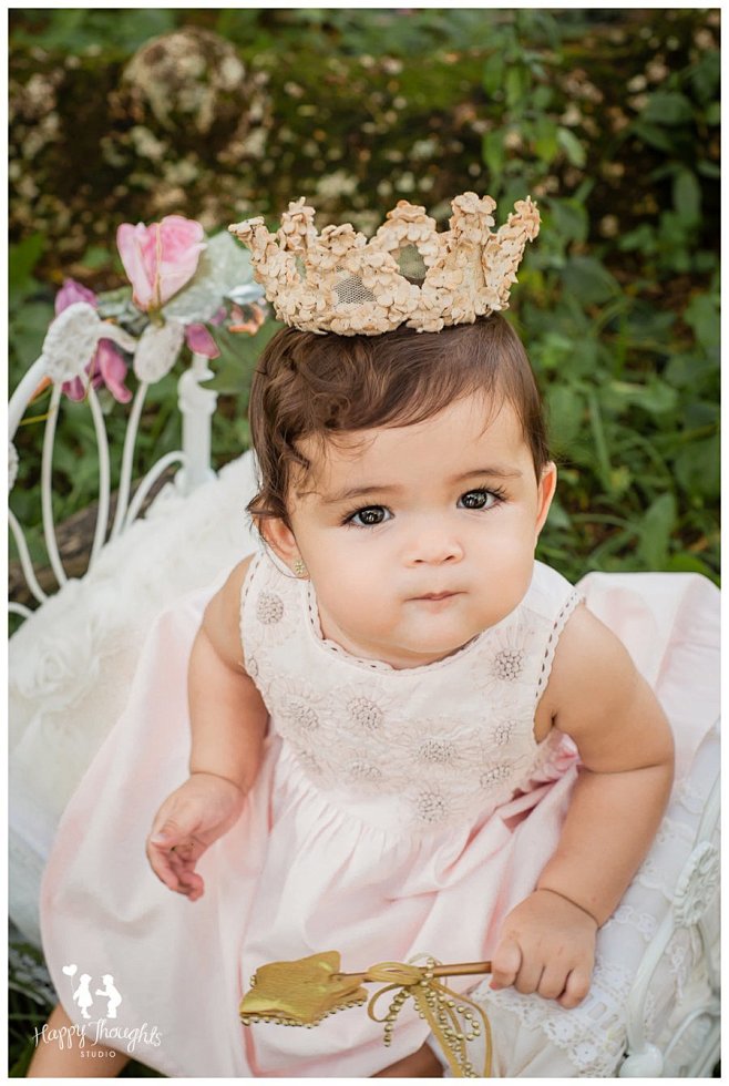 Princess baby in bea...