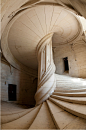 da Vinci Staircase, La Rochefoucauld, France
photo via omg